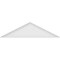 Ekena Millwork Peaked Cap Smooth Architectural Grade PVC Pediment, 60"W x 16"H x 2"P (Pitch 6/12) PEDPS060X160PKC00 - alternate 3